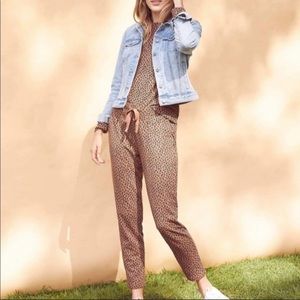 Lou and Grey leopard joggers M excellent condition super soft